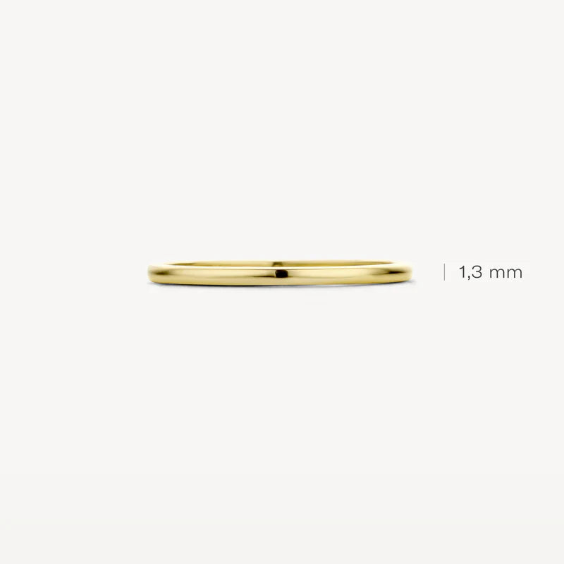 Ring aus 585er Gold glatt 1,4 mm breit