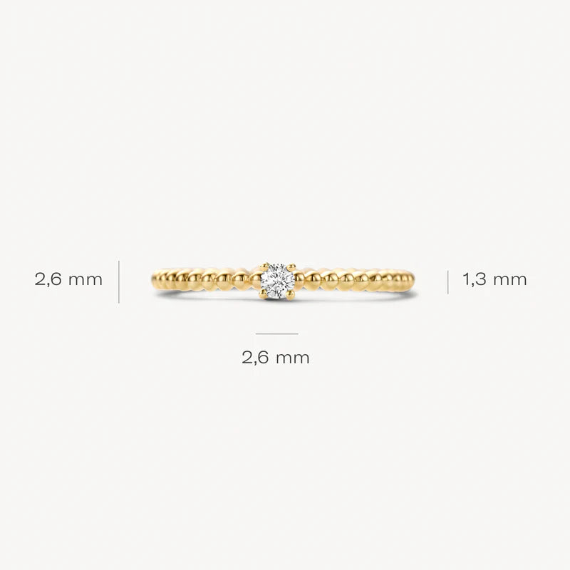 Ring - 585er Gelbgold mit Zirkonia