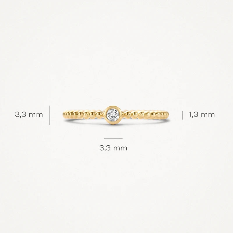 Ring - 585er Gelbgold mit Zirkonia