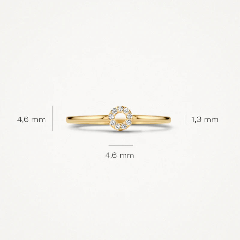 Ring - 585er Gelbgold mit Zirkonia