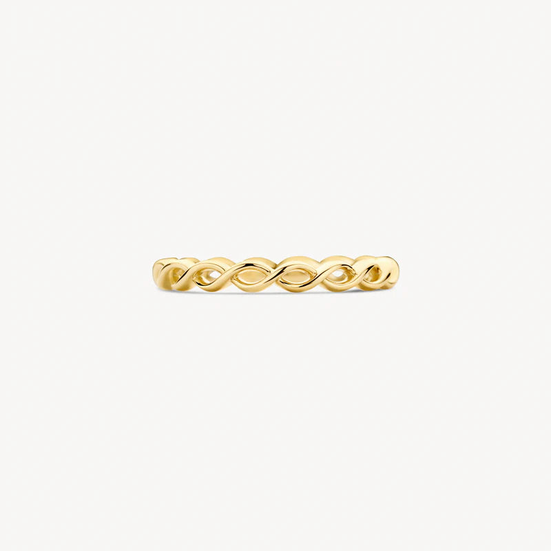 Ring aus 585er Gold in Flechtoptik