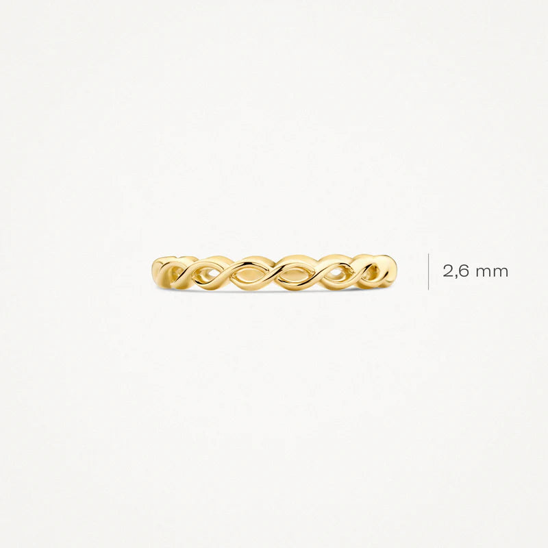 Ring aus 585er Gold in Flechtoptik