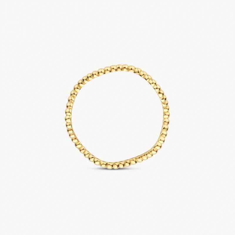 Wellenförmiger Ring - 585er Gelbgold