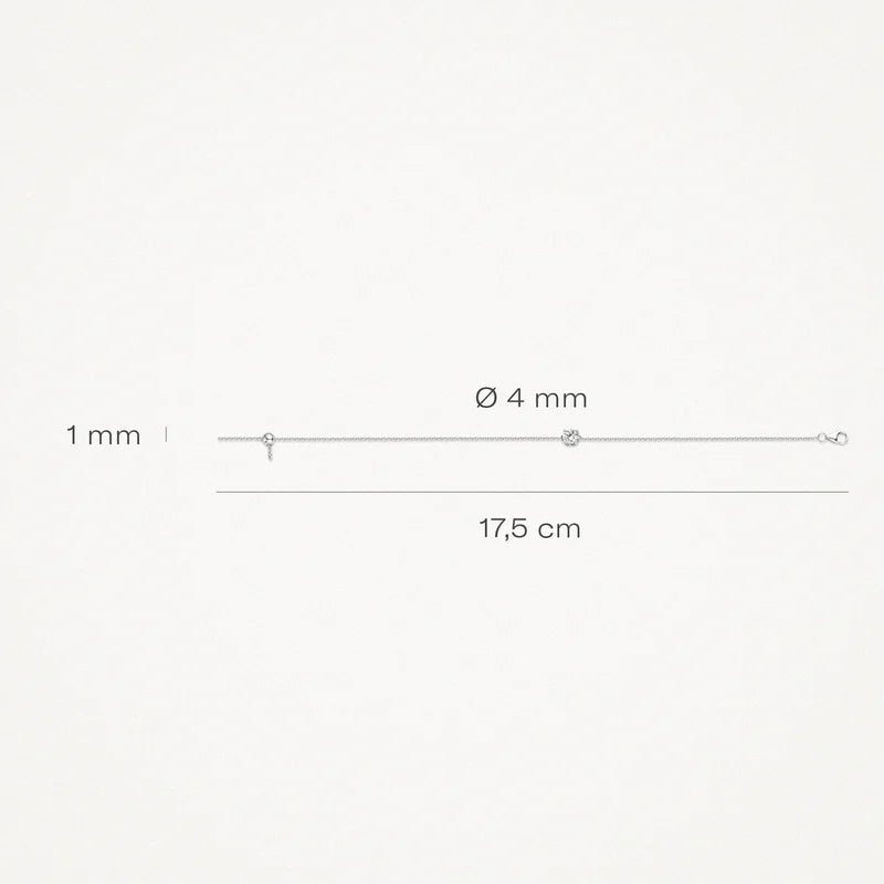 Armband - 585er Weißgold mit Zirkonia