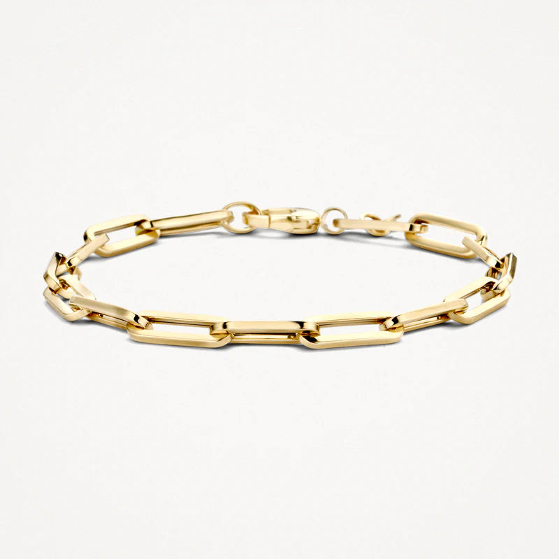 Armband mit ovalen Gliedern aus 585er Gold