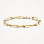 Armband mit ovalen Gliedern aus 585er Gold