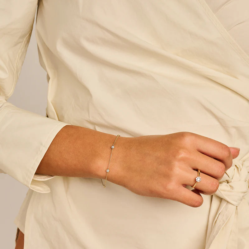 Armband - 585er Gelbgold mit Zirkonia