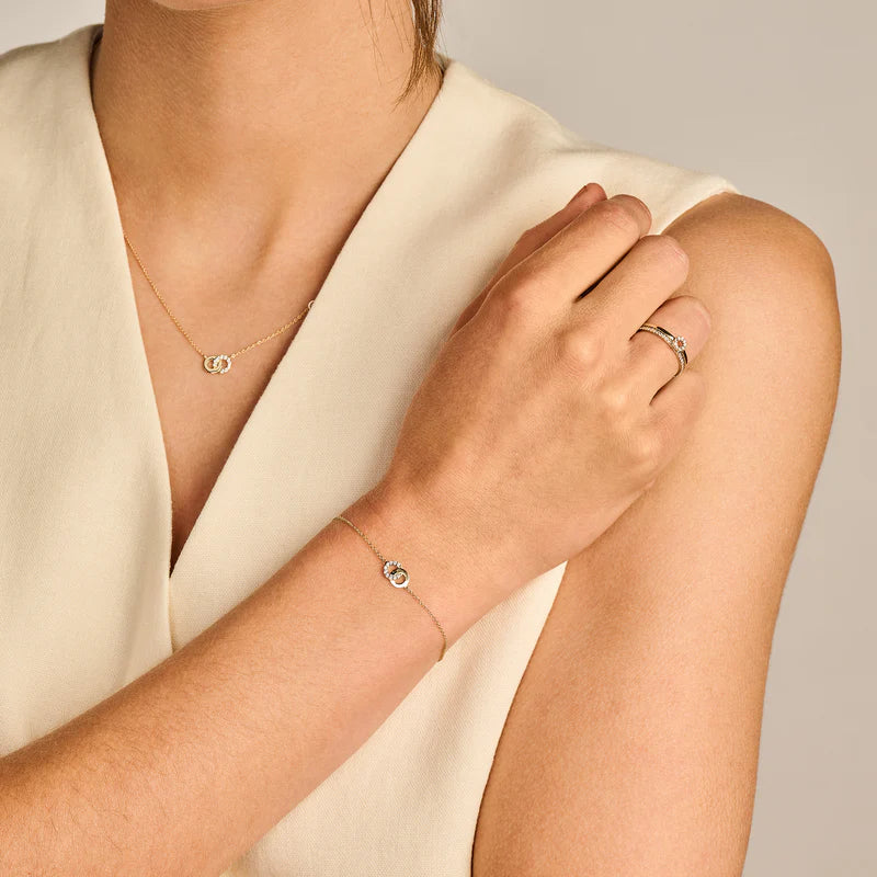 Armband - 585er Gelbgold mit Zirkonia