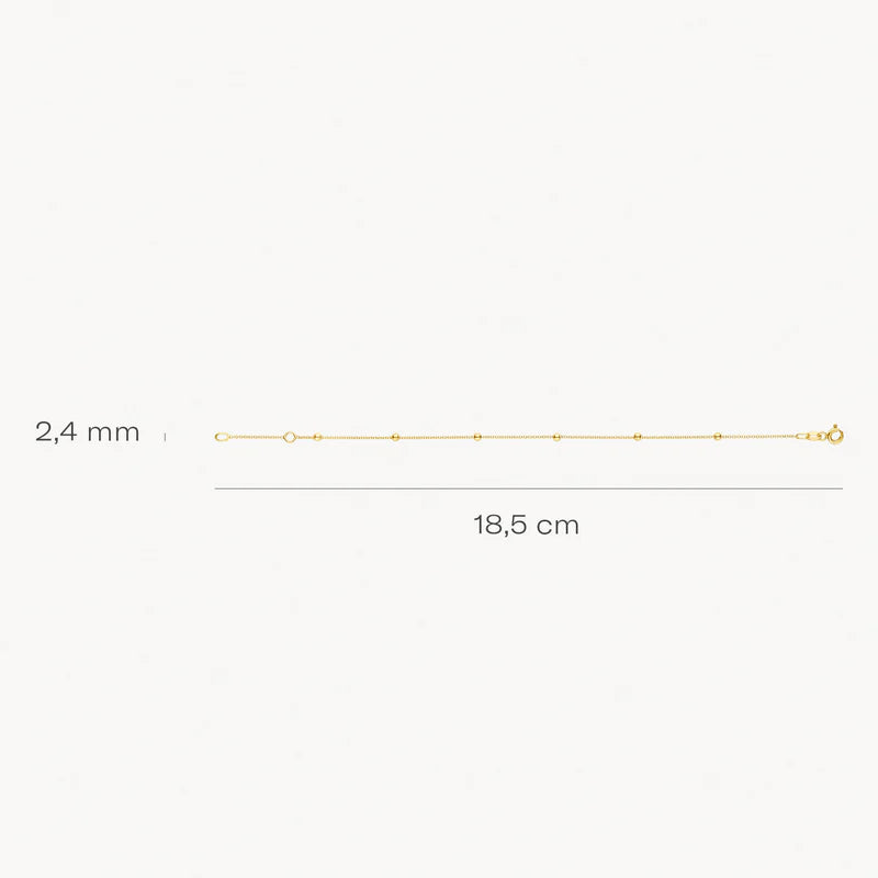 Armband mit Goldkugeln aus 585er Gold