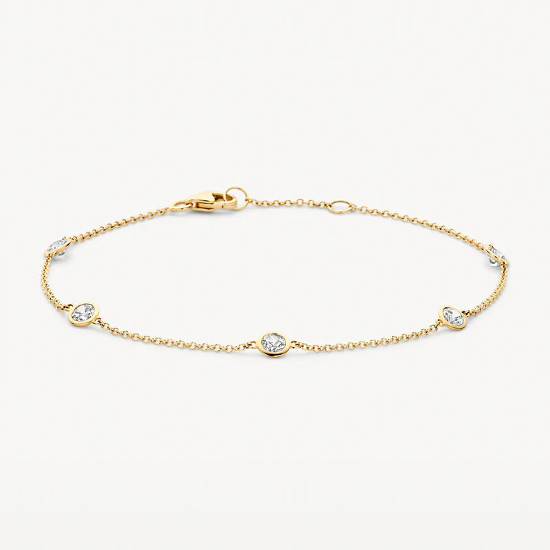 Armband  - 585er Gelbgold mit Zirkonia