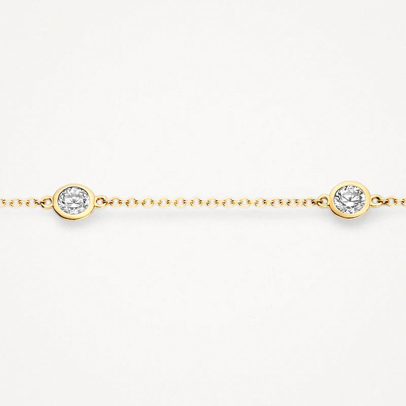 Armband  - 585er Gelbgold mit Zirkonia