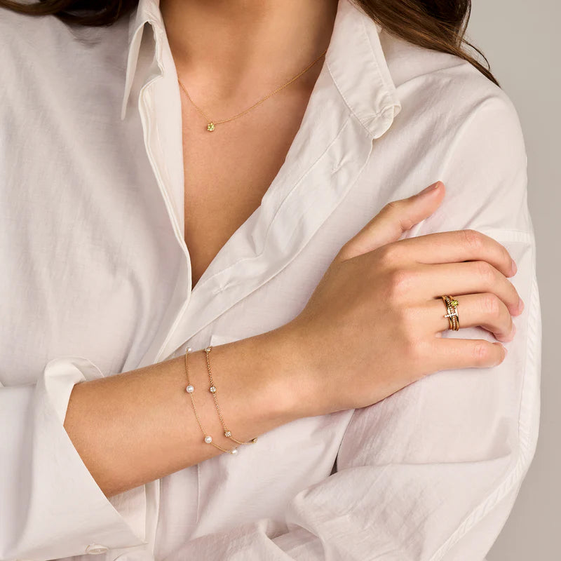 Armband - 585er Gelbgold mit Zirkonia