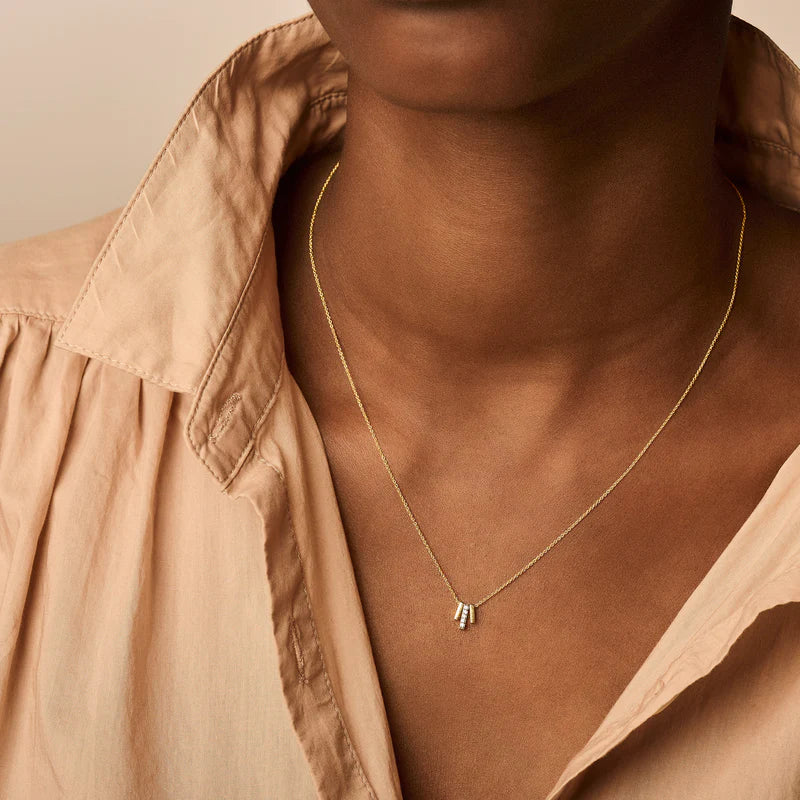 Halskette - 585er Gelbgold mit Zirkonia