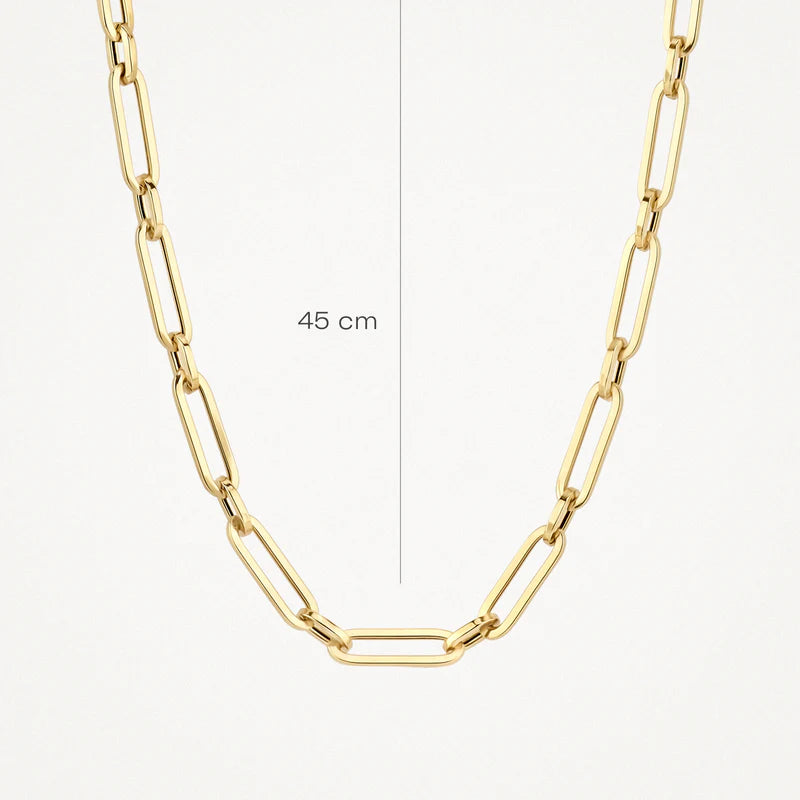 Halskette aus Gliedern - 585er Gelbgold