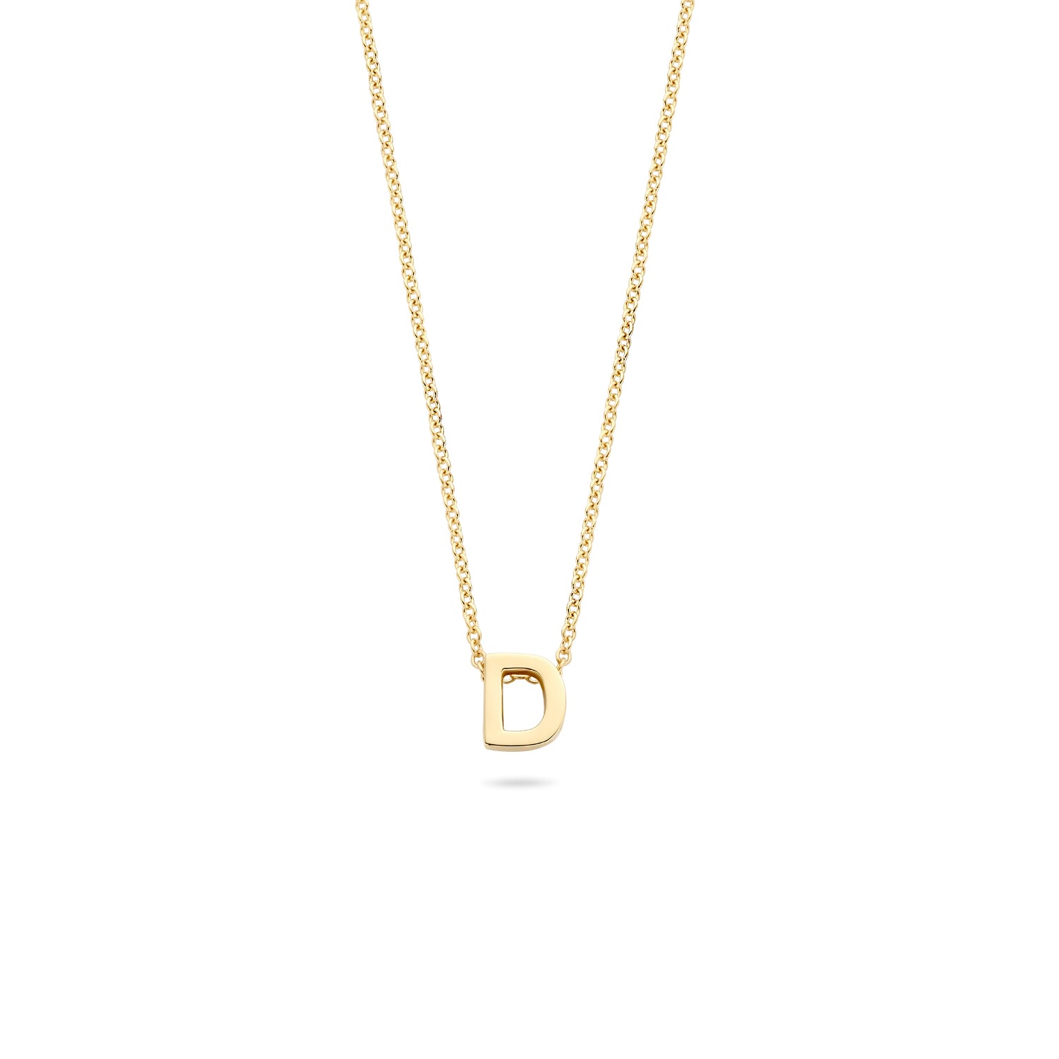 Buchstaben Halskette - 585er Gelbgold