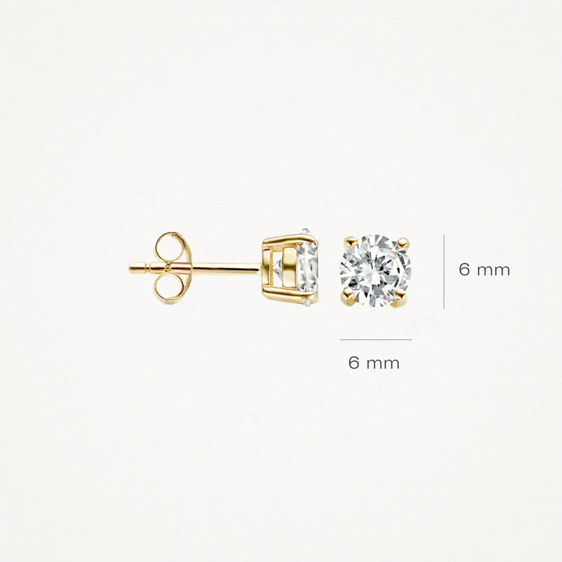 Ohrstecker - 585er Gelbgold mit Zirkonia