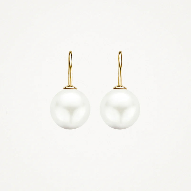 Ohrringe - 585er Gelbgold mit Swarovski Perle