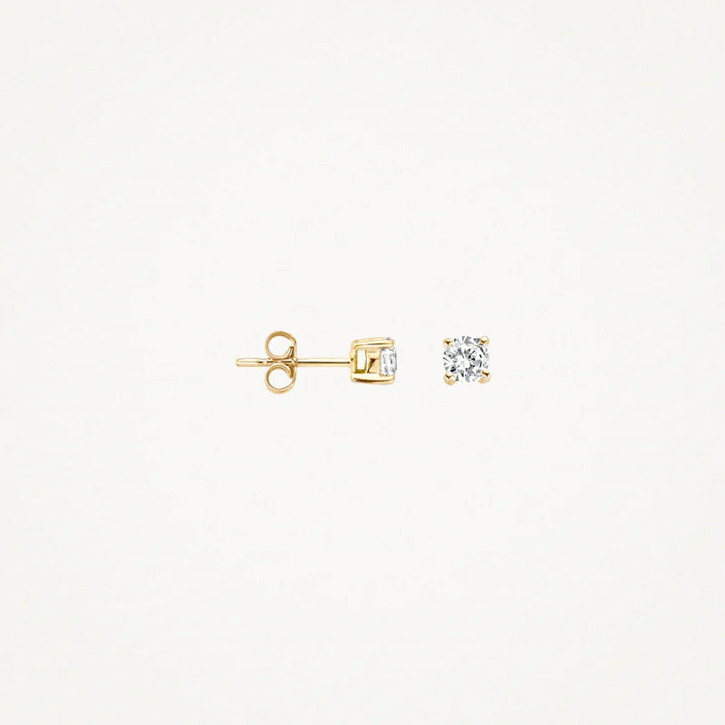 Ohrstecker - 585er Gelbgold mit Zirkonia