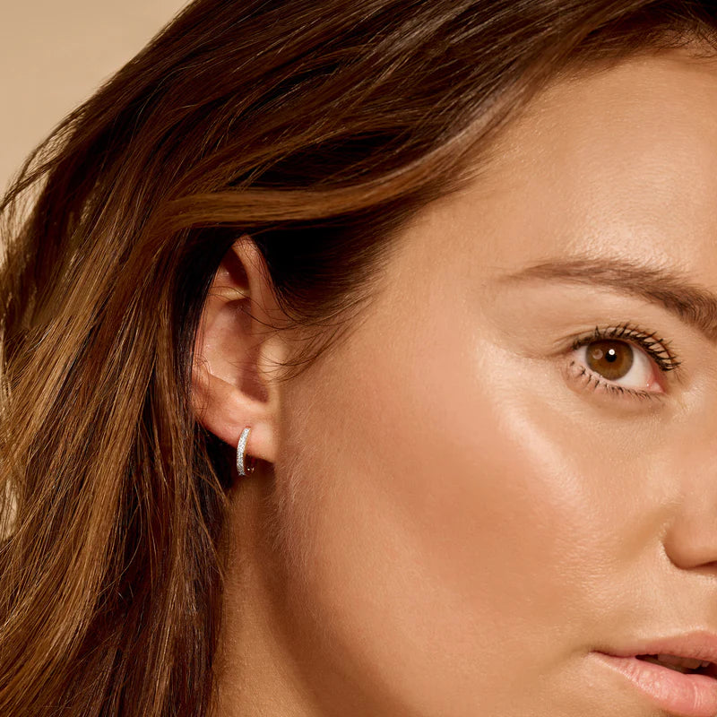 Ohrringe - 585er Gelbgold und Weißgold mit Zirkonia