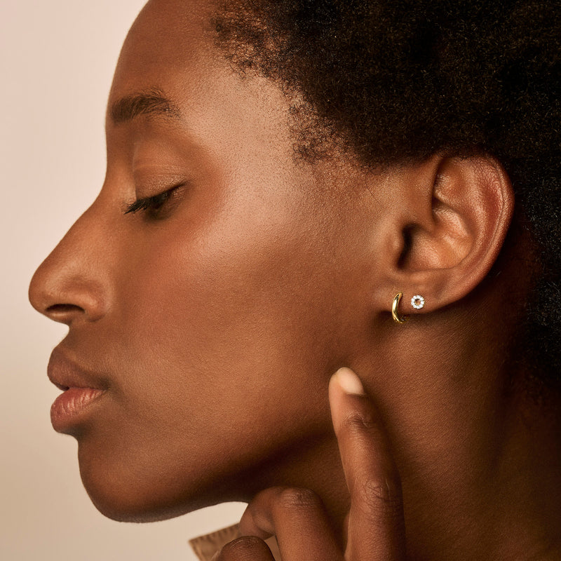 Ohrstecker - 585er Gelbgold mit Zirkonia