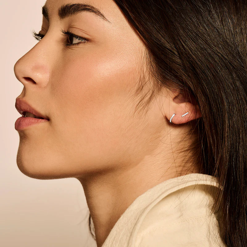 Ohrstecker  - 585er Weißgold mit Zirkonia