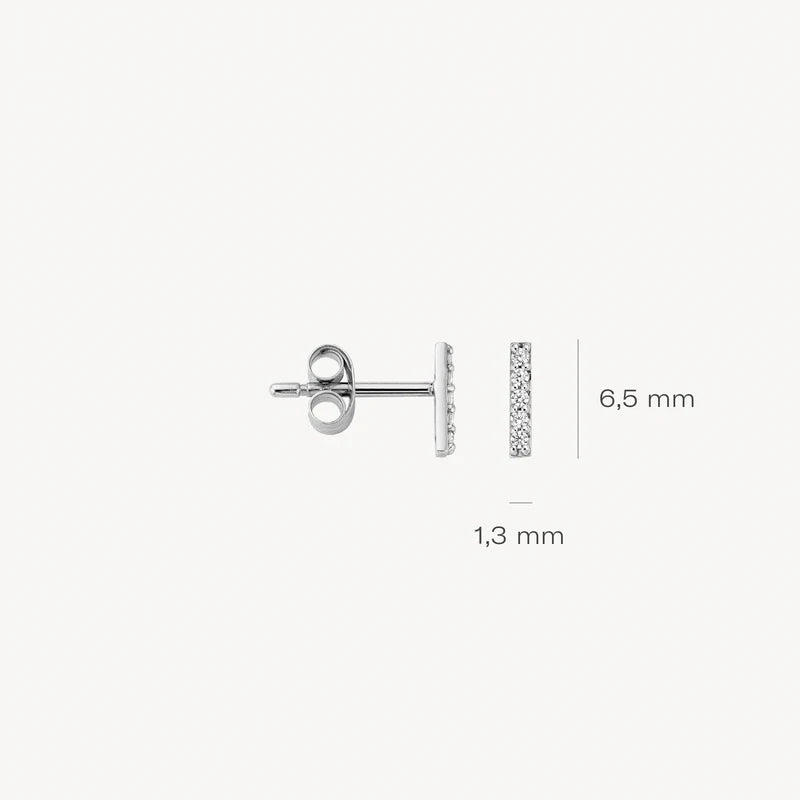 Ohrstecker  - 585er Weißgold mit Zirkonia
