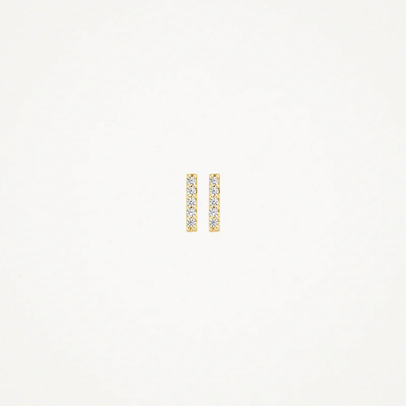 Ohrstecker - 585er Gelbgold mit Zirkonia