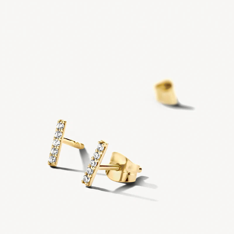 Ohrstecker - 585er Gelbgold mit Zirkonia