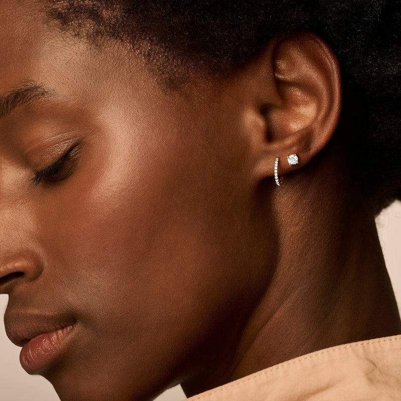 Ohrringe - 585er Gelbgold mit Zirkonia