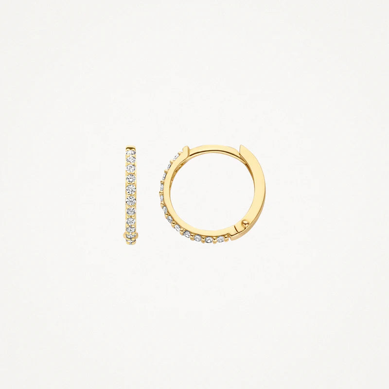 Ohrringe - 585er Gelbgold mit Zirkonia