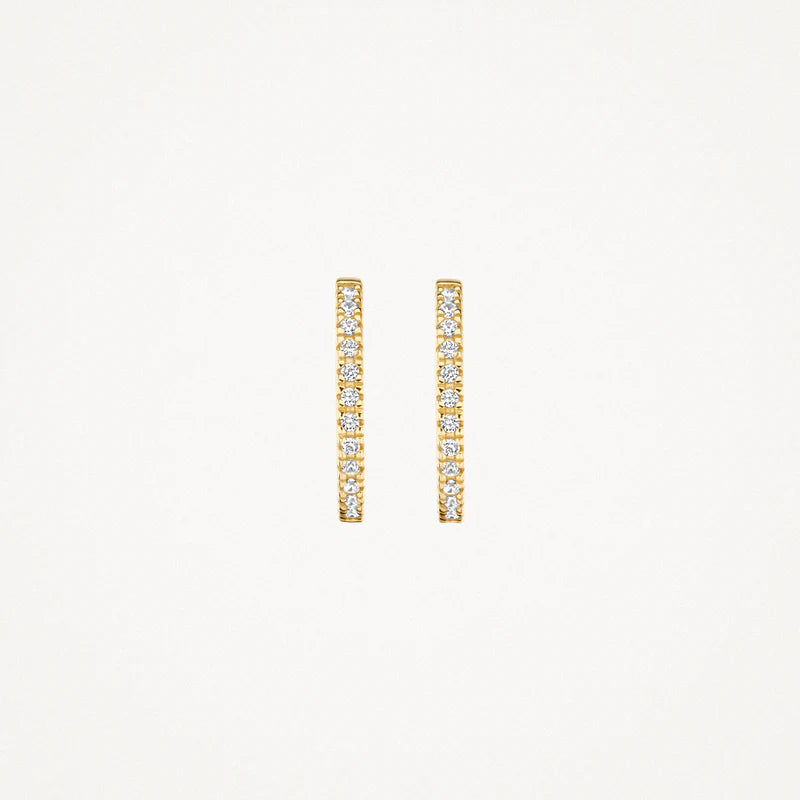 Ohrringe - 585er Gelbgold mit Zirkonia