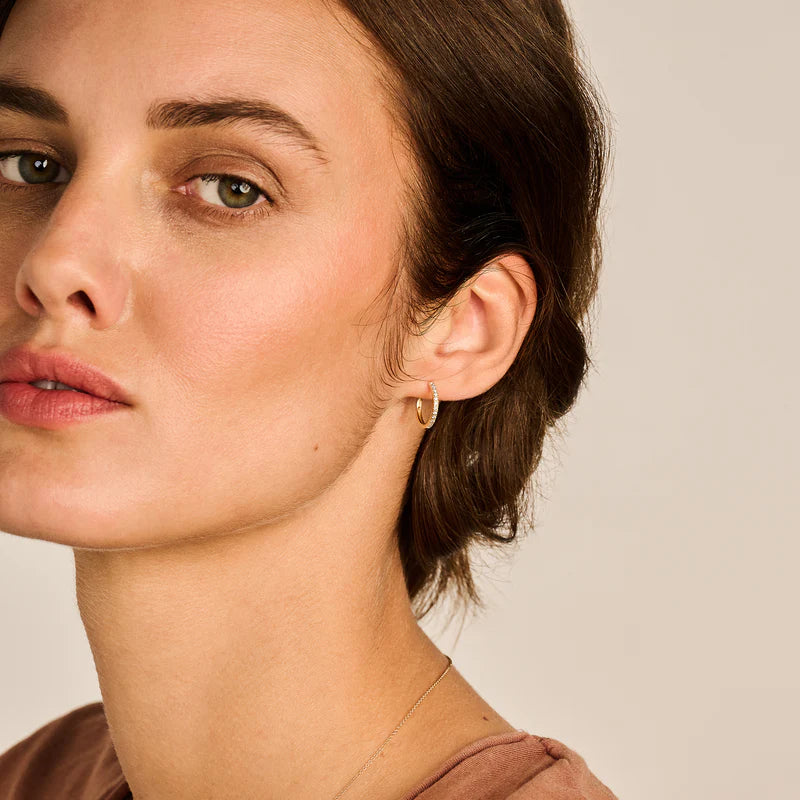 Ohrringe - 585er Gelbgold mit Zirkonia