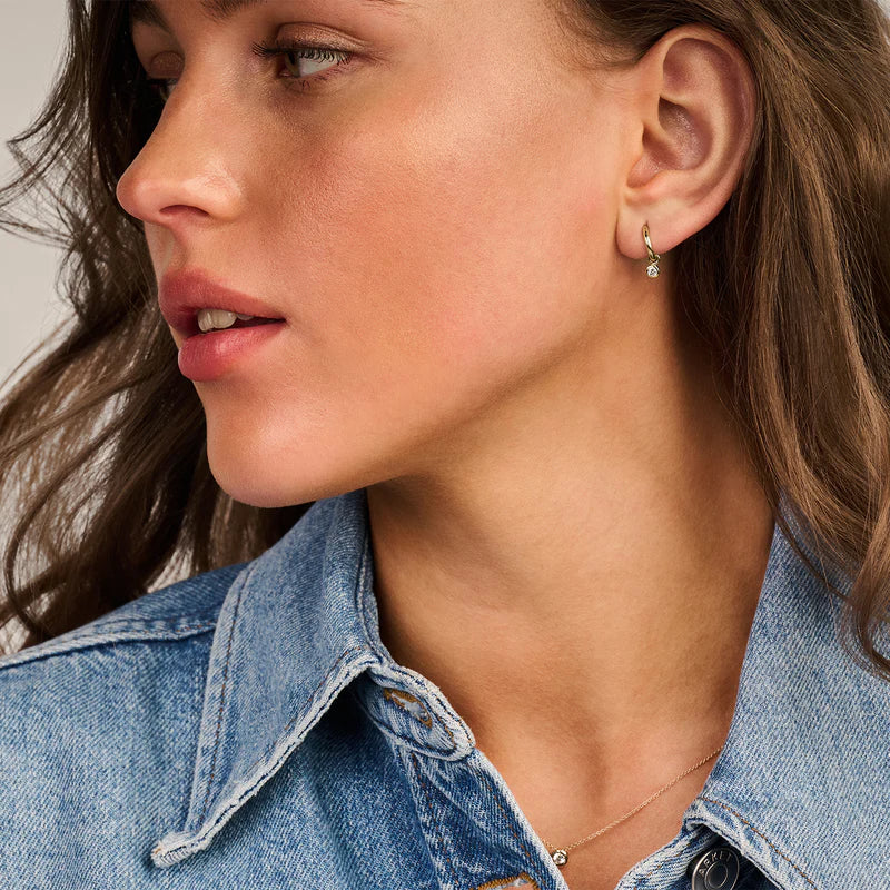 Charms für die Ohren - 585er Gelbgold mit Zirkonia