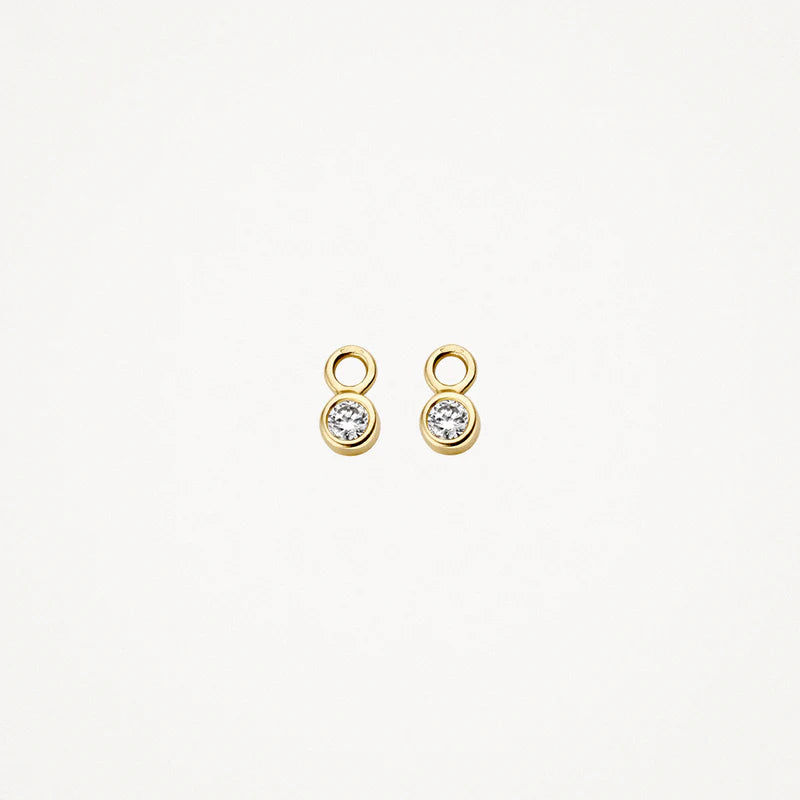 Charms für die Ohren - 585er Gelbgold mit Zirkonia