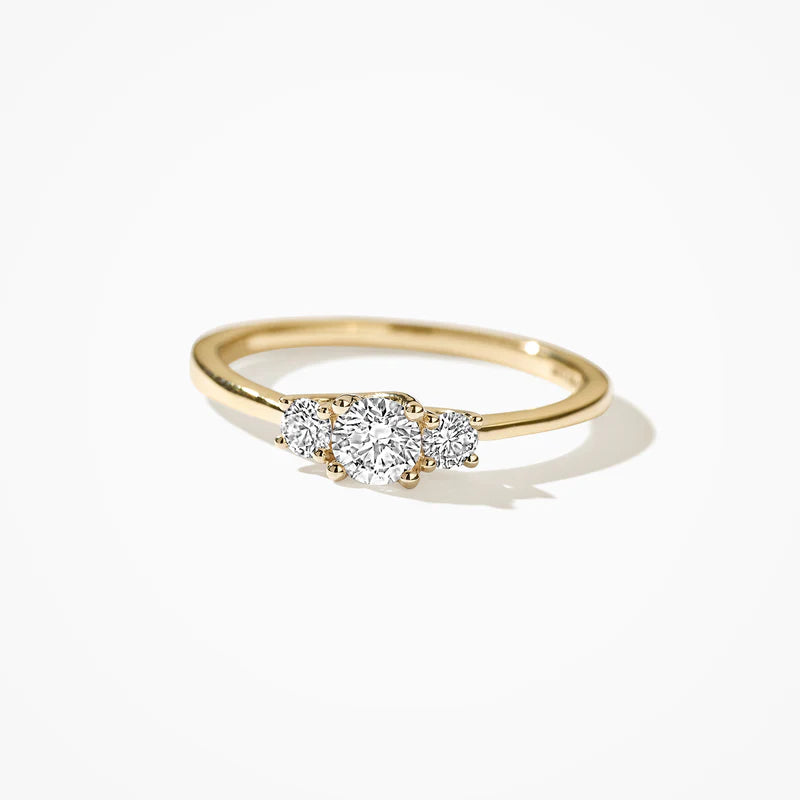 Lab diamond Ring  - 585er Gelbgold