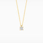 Lab diamond Halskette - 585er Gelbgold