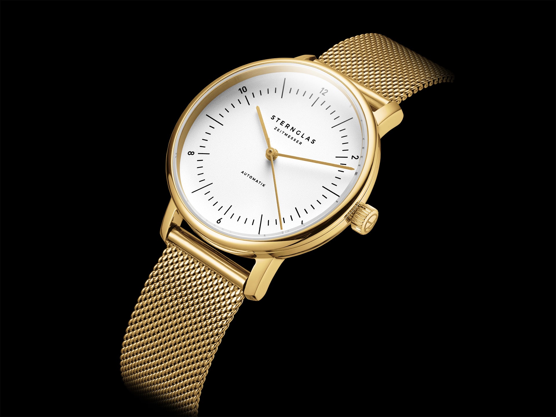 STERNGLAS Naos XS Automatik weiß gold